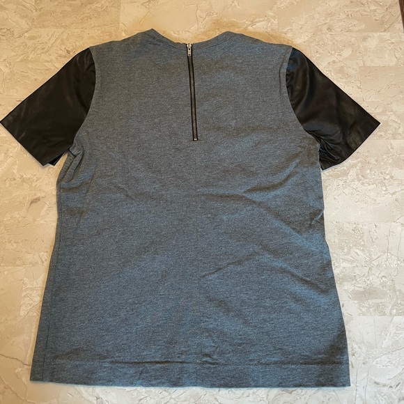 JCrew Faux Leather Sleeve Top - Picture 4 of 4